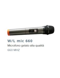 Microfono Palmare Wireless Opzionale / Ricambio per diffusori M1-2-3 E Dj 660Mhz