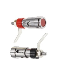 Coppia di banane / Connettori di ricambio per Subwoofer /Speakers - Nickel