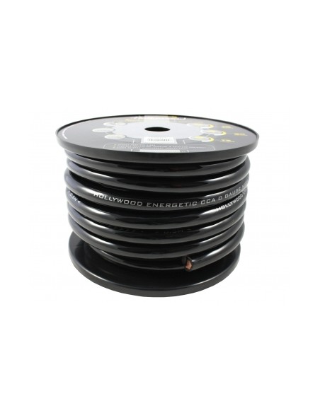 CCA-PCB0 Cavo Alimentazione Auto 53mm CCA colore Nero 0 AWG -1mt