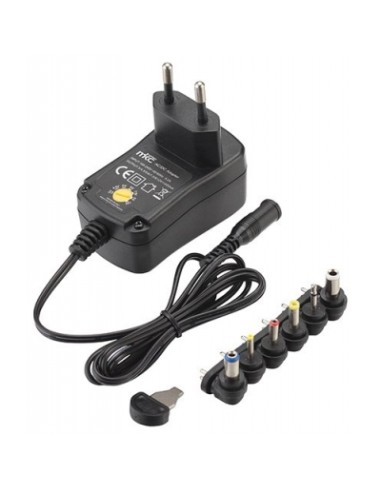 ALIMENTATORE SWITCHING UNIVERSALE 3/12VDC 600MAH 220-240VCA 50/60HZ CON N. 6 PLUG MKC POWER MKC-3N06GS