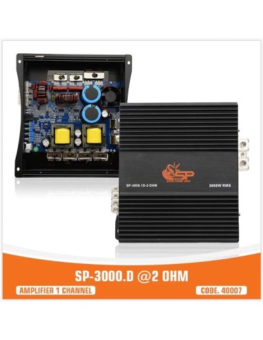 Amplificatore Digitale Full Range 3000w RMS versione 2 Ohm Sp Audio
