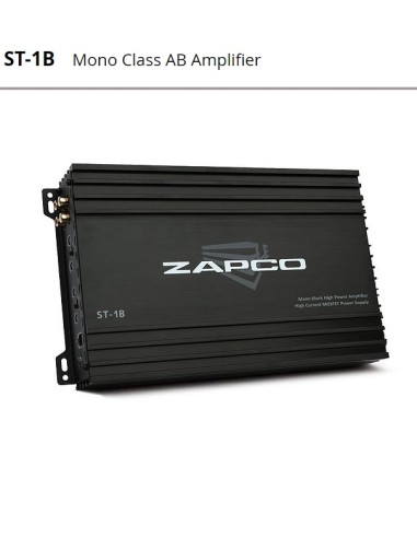 AMPLIFICATORE ZAPCO 1 CANALE -MONO SERIE ST-B 600W CLASSE A/B