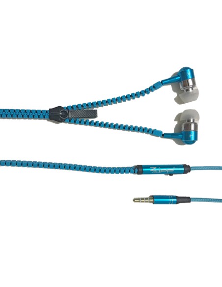 Auricolari stereo con microfono colore BLU