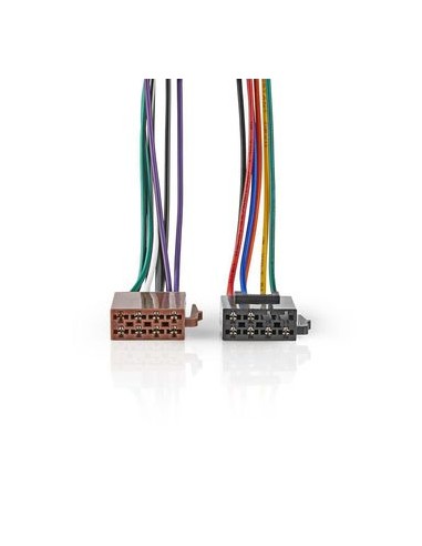 Cavo ISO Standard | Connettore radio - 2x Connettore per Auto | 0,15 m | Multicolore