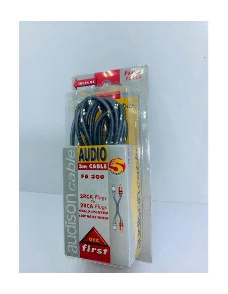 Cavo RCA Maschio / Maschio 4 Metri Audison con contettori Dorati