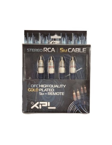 Cavo Schermati RCA 5 Metri con Connessioni Jack in Metallo - XPL CV005