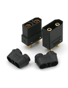 Coppia di connettori XT90 Maschio / Femmina volante cavo max 8awg 90A 2
