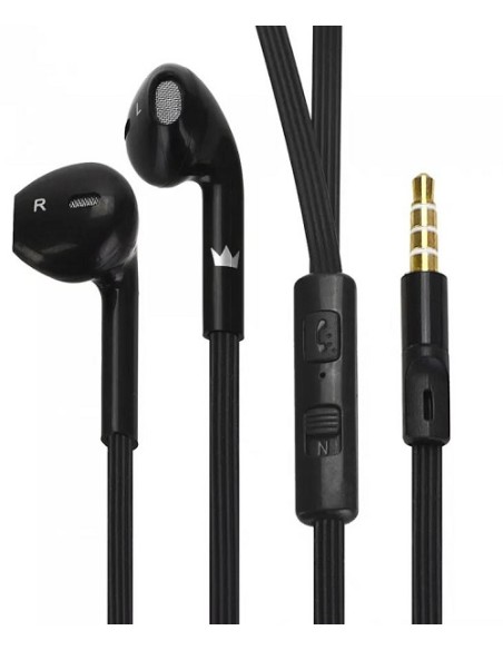 Cuffie auricolari con Mirofono a filo jack 3,5mm - cavo 1,2 mt Crown Micro