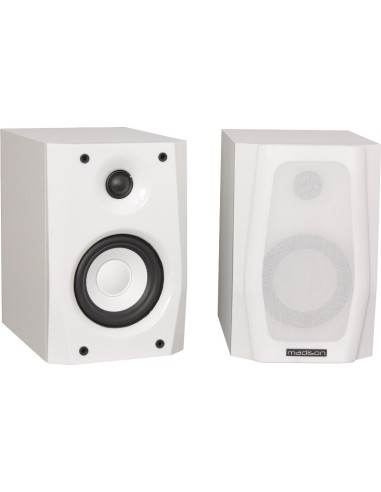 Diffusori coppia passiv in legno colore Bianco 2 vie 60W woofer 100mm 4 ohm