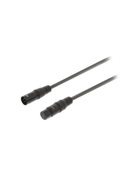 Digitale Via Cavo XLR XLR a 5 Pin Maschio - XLR a 5 Pin Femmina 0.50 m Grigio Scuro