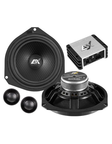 ESX QXFA6.2C sistema a due vie con amplificatore, dedicato per Ducato, Boxer, Jumper, Movano e Ford Ka