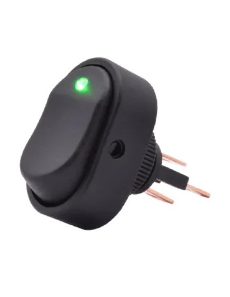 INTERRUTTORE A BILANCIERE LUMINOSO LED 12V 30A COLORE VERDE