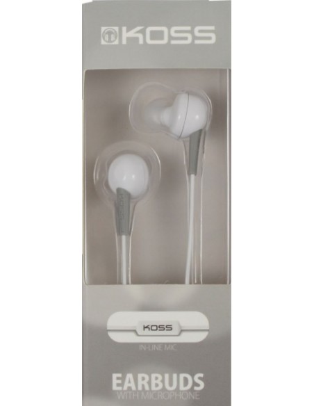 KEB6IW AURICOLARI IN-EAR CON MICROFONO KOSS COLORE BIANCO