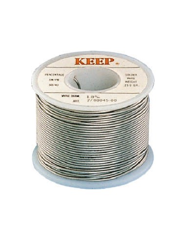 KEEP 7/55 CAVO PER SALDATURE / STAGNO CON DIAMETRO DI 1 mm, 500 GRAMMI / ALTA QUALITA'