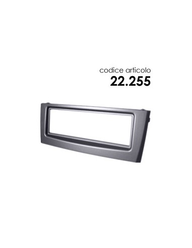 Mascherina 1 Din per Fiat Grande Punto (199) - dal 2005 in poi - Grigio