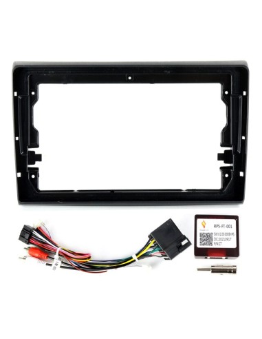Mascherina Fiat Bravo 07-12 Nero per Tablet 9"+Centralina comandi al Volante