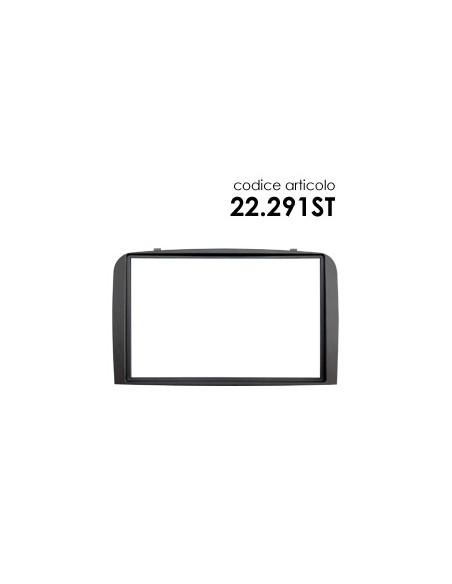 MASCHERINA MONTAGGIO AUTORADIO 2 DIN ALFA GT-147 Q2 BLACK LINE