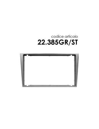 MASCHERINA RADIO 2 DIN OPEL AGILA-CORSA-OMEGA-ASTRA GRIGIO SCURO