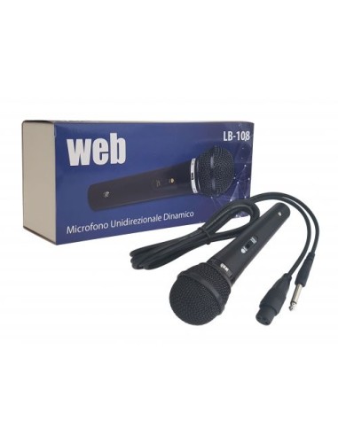 Microfono dinamico professionale LB-108 con cavo