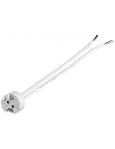 porta lampada ceramico con cavetti attacco g4