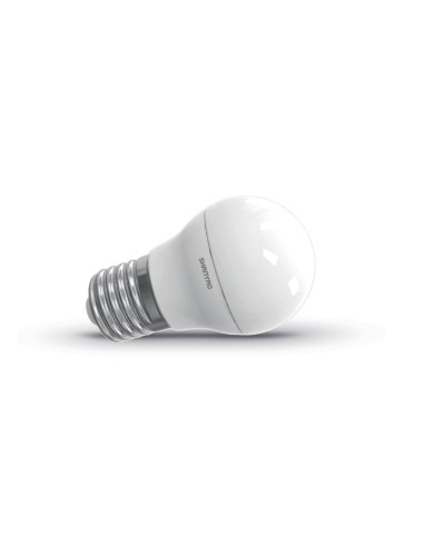 LAMPADA LED E27 SFERA OPACA LUCE CALDA 510 LUMEN 6W RESA 55W 3000K