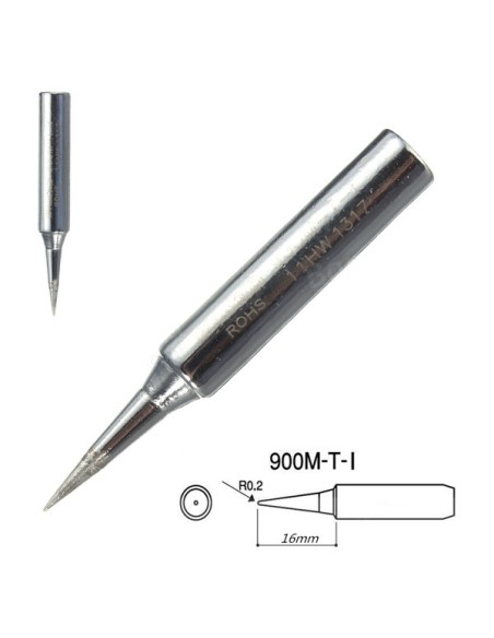 Punta di Ricambio per Saldatore a Stagno  Mod 900M-T-I- 0,2mm HAKKO