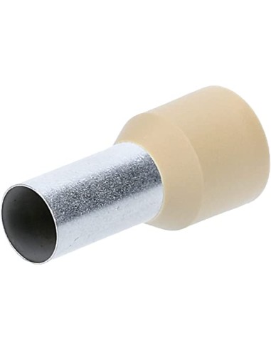 Puntalino per cavo Max 4mm2 Isolato colore Grigio 10 Pezzi