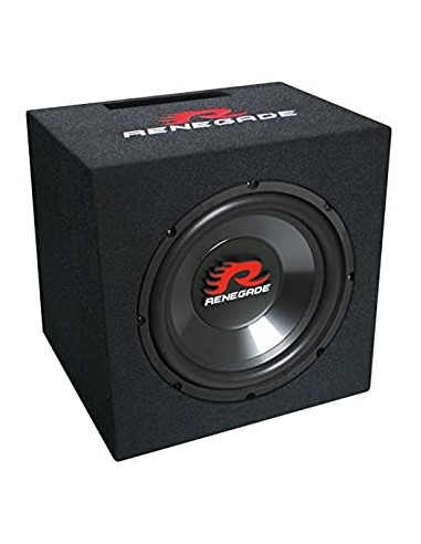 Renegade RXS1000 Subwoofer passivo Reflex 10" 250mm 400w Moquettato con Logo