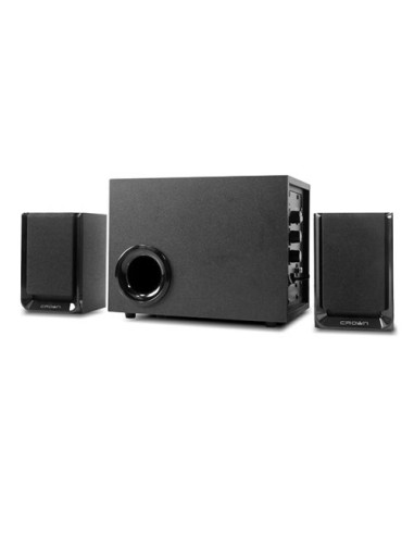 Sistema  audio 2.1 CROWN 40W per PC / tv colore Nero