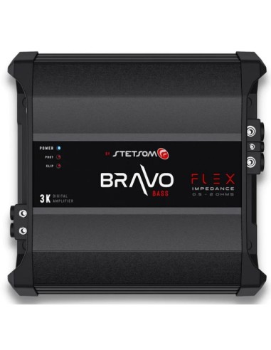 STETSOM BRAVO FLEX 2-0,5 OHM 3000W BASS CLASSE D NUOVO MODELLO