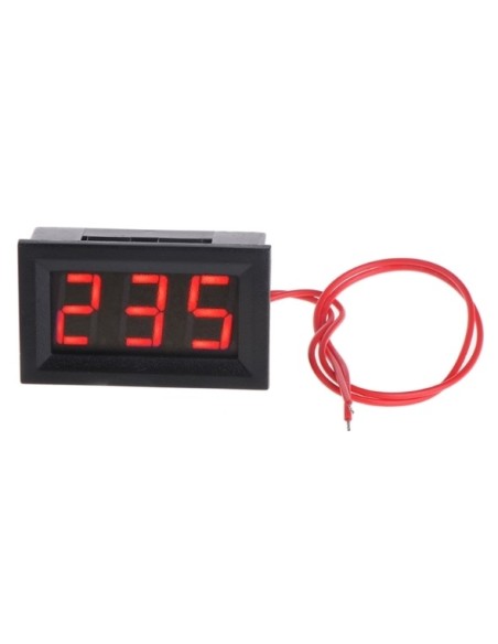 VOLTOMETRO INCASSO 4,7X3CM LUCE ROSSA AC 30-500 V