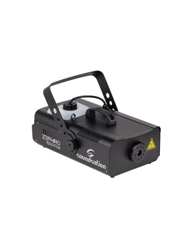 ZEPHIRO 1500 FOG Potente macchina da fumo con interfaccia DMX, comando a filo e radiocomando.